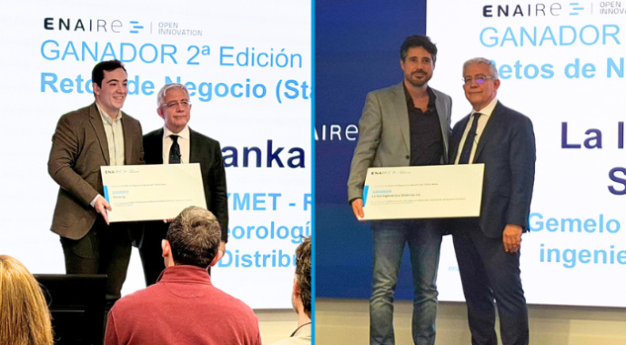 ENAIRE premia dos ‘start-ups’ que innovan en meteorología precisa en tiempo real y en formación de técnicos de mantenimiento