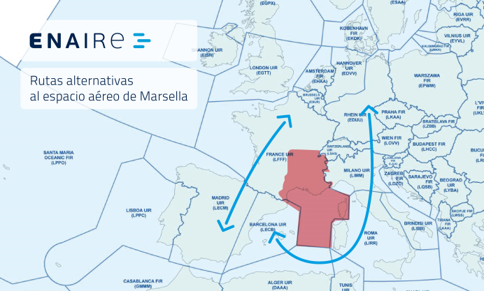 El efecto mariposa de una huelga en el Centro de Control de Marsella